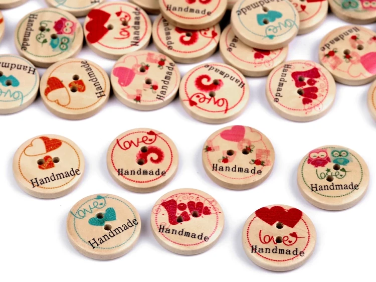 guziki drewniane z nadrukiem handmade love.jpg