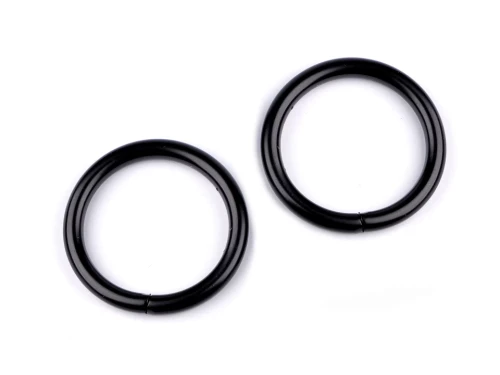 kółko montażowe metalowe do łączenia mocowania paska czarny mat.jpg