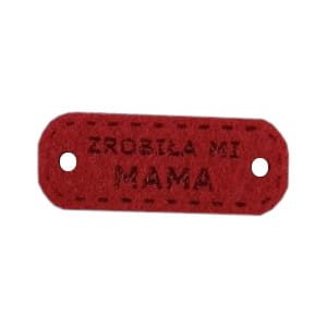 metka z filcu zrobiła mi mama bordowy.jpg