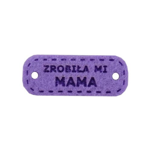 metka z filcu zrobiła mi mama jasny fioletowy.jpg
