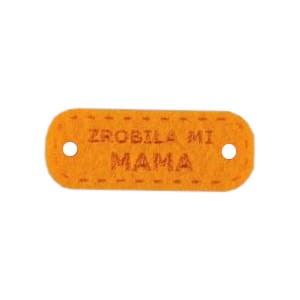 metka z filcu zrobiła mi mama pomarańczowy.jpg