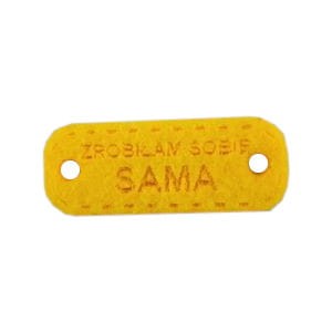 naszywka z filcu zrobiłam sobie sama żółty.jpg