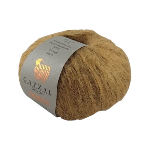 gazzal queen włoczka z wełną i metalizowaną nitką 7223 jasny brązowy.jpg