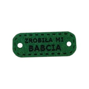 naszywka z filcu zrobiła mi babcia butelkowa zieleń.jpg