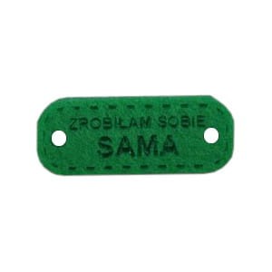 naszywka z filcu zrobiłam sobie sama trawiasta zieleń.jpg