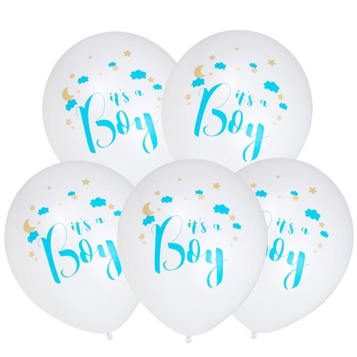 balony białe baby shower it s a boy baby shower chłopiec.jpg