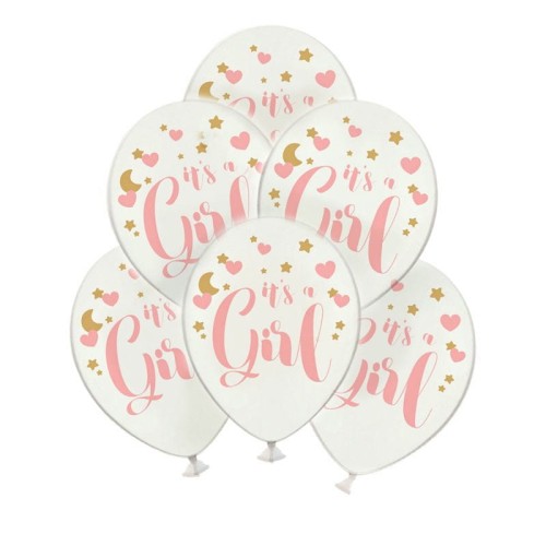 balony białe baby shower it s a girl baby shower dziewczynka.jpg