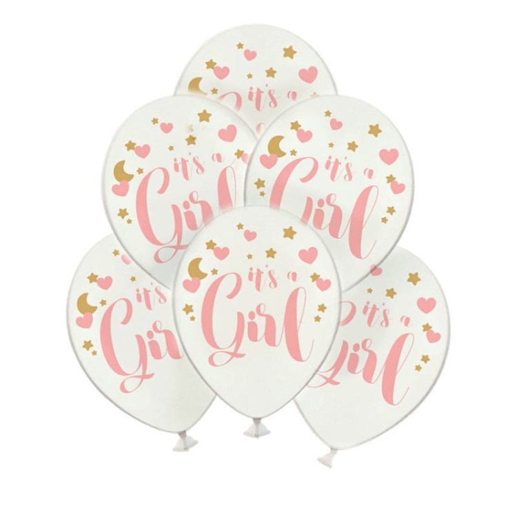 balony białe baby shower it s a girl baby shower dziewczynka.jpg