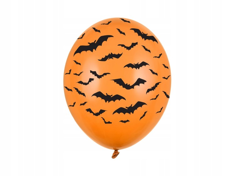 balon haloween pomarańczowy nietoperz nietoperze.jpg