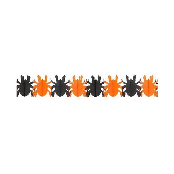 girlanda papierowa pajaki czarny pomarańczowy haloween.jpg