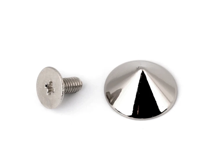 nit skręcany ozdobny pukiel srebrny 13 mm ćwiek stożek.jpg