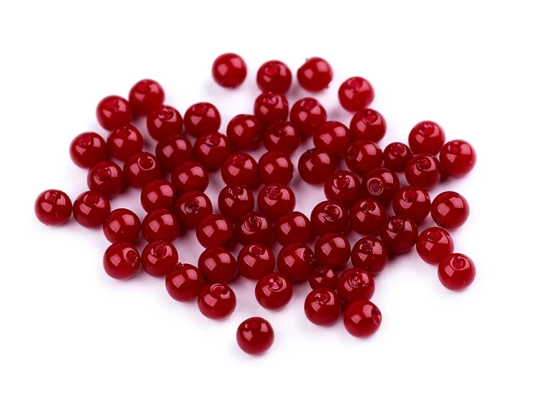 koraliki perełki 5 mm czerwony ciemny boże narodzenie.jpg