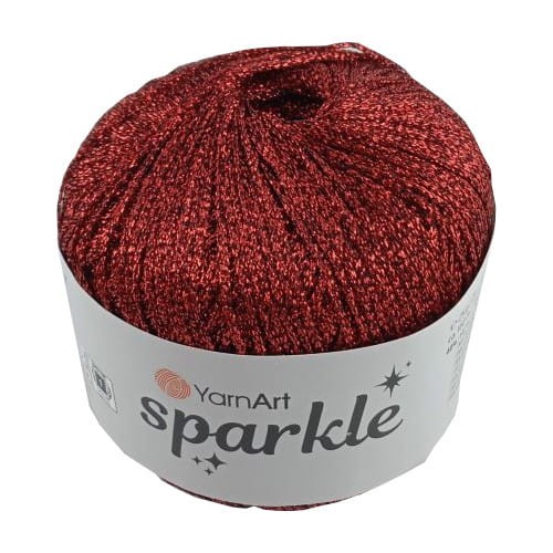 yarn art sparkle 1345 czerwony sznurek brokatowy ozdobny.jpg