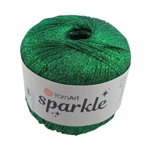 yarn art sparkle 1333 zielony sznurek brokatowy ozdobny.jpg