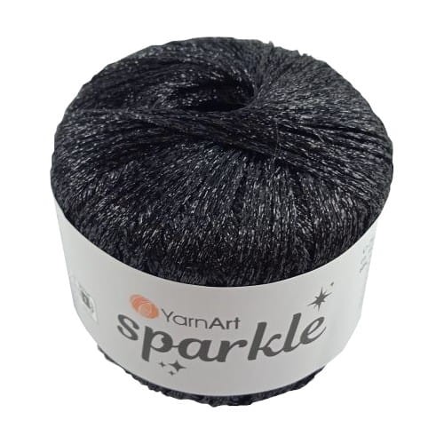 yarn art sparkle 1360 czarny sznurek brokatowy ozdobny.jpg