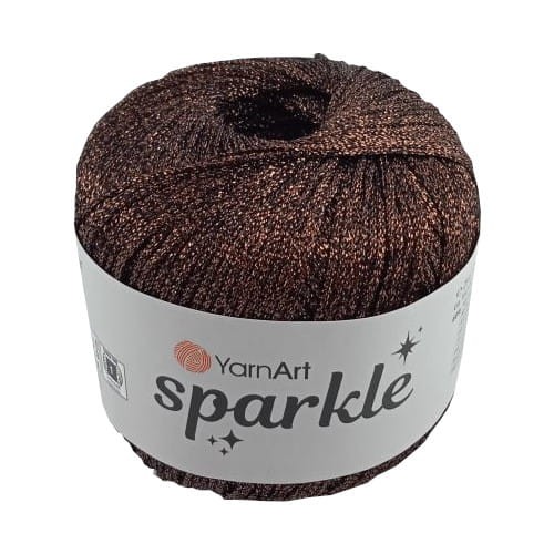 yarn art sparkle 1354 ciemny brąz sznurek brokatowy ozdobny.jpg