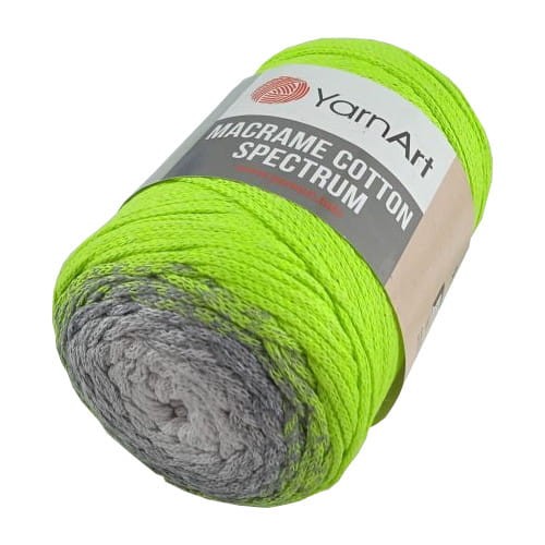 macrame cotton spectrum 1326 biały-szary-neonowy żółty sznurek bawełniany ombre.jpg