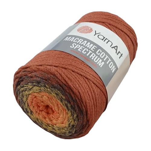 macrame cotton spectrum 1303 pomarańczowy-żółty-brąz-rudy sznurek bawełniany ombre.jpg