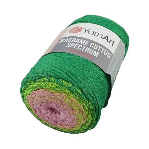 macrame cotton spectrum 1309 biały-różowy-zielony sznurek bawełniany ombre.jpg