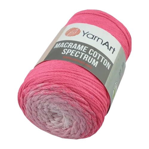 macrame cotton spectrum 1311 biały-różowy sznurek bawełniany ombre.jpg