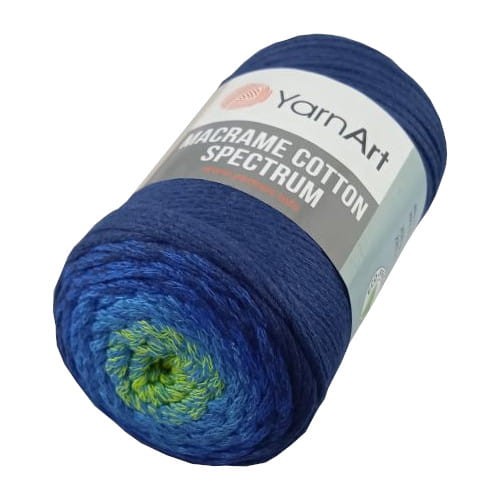 macrame cotton spectrum 1323 neonowy żółty-niebieski-granatowy sznurek bawełniany ombre.jpg