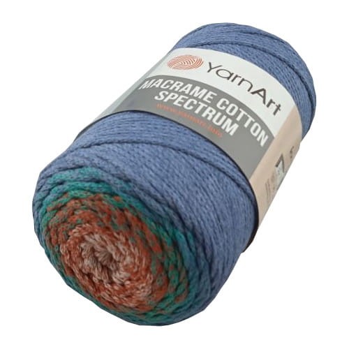 macrame cotton spectrum 1327 jasny beż-rudy-morski-jeans sznurek bawełniany ombre.jpg