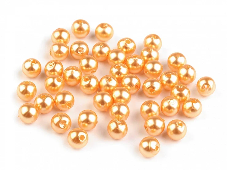 perły perełki koraliki woskowane 6 mm złote.jpg