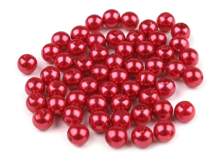 perły perełki koraliki woskowane 6 mm czerwony perłowy.jpg