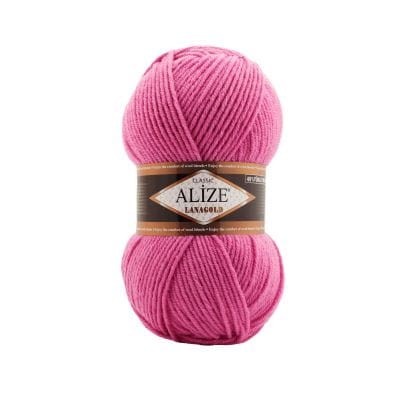 LANAGOLD-178-alize włóczka z wełną różowa