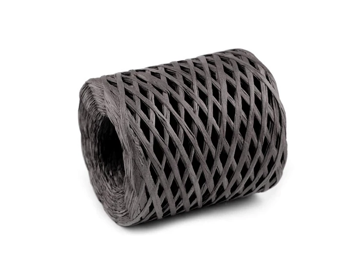 rafia naturalna na torebki i kapelusze lyko ciemny szary.jpg