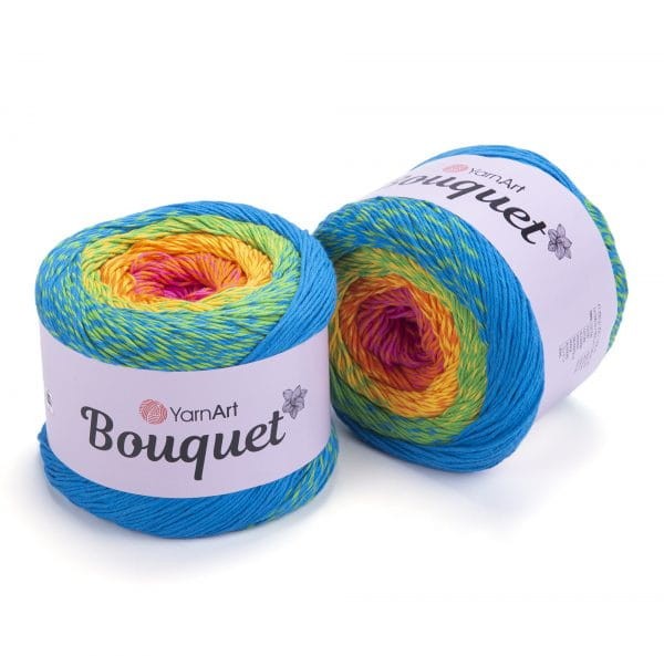 YARNART_BOUQUET_719-włóczka bawełniana ombre