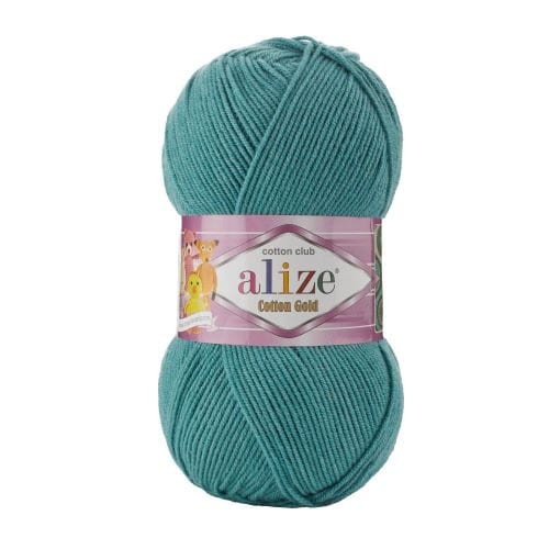 COTTON GOLD-156-morski włóczki alize tanie