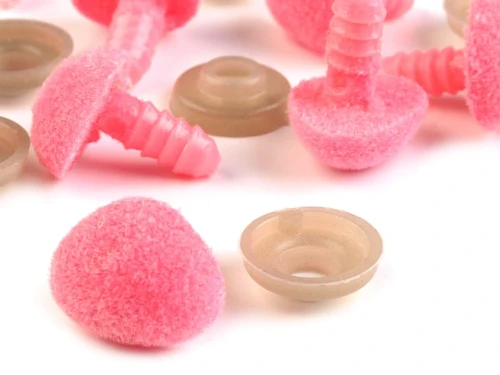 nos aksamitny welurowy bezpieczny do zabawek różowy.jpg