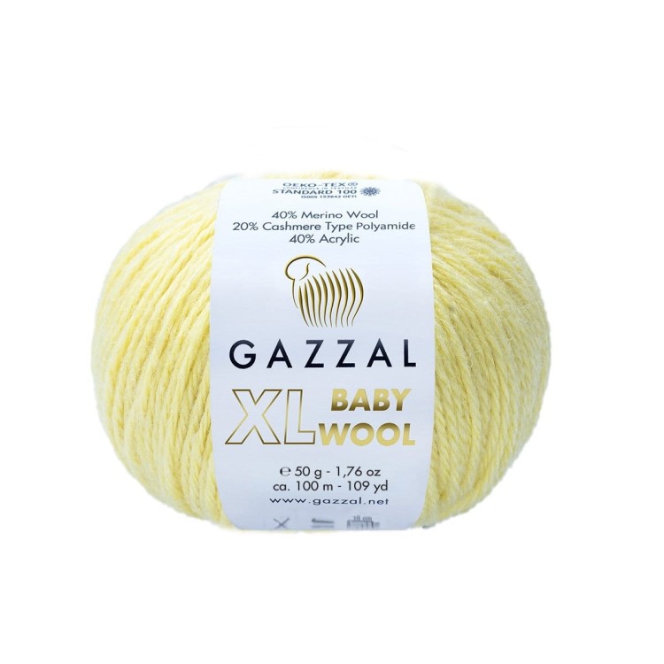 baby-wool-xl-833xl jasny żółty włóczka z wełną merino.jpg