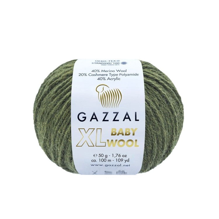 baby-wool-xl-840-xl-gazzal wełna merino khaki.jpg