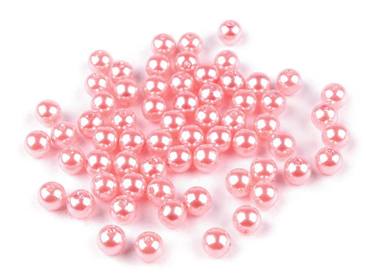 koraliki perły różowe 8 mm perełki plastikowe korale.png