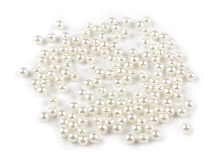 perły perełki naturalny kolor 5 mm koraliki perłowe.webp