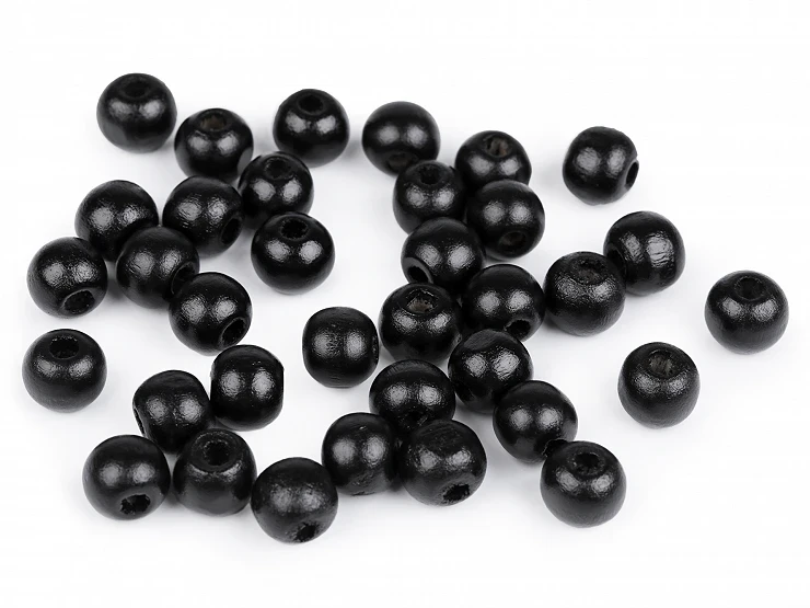koraliki drewniane lakierowane czarne 10 mm.webp