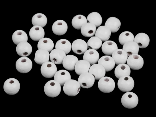 koraliki drewniane lakierowane białe 10 mm.webp