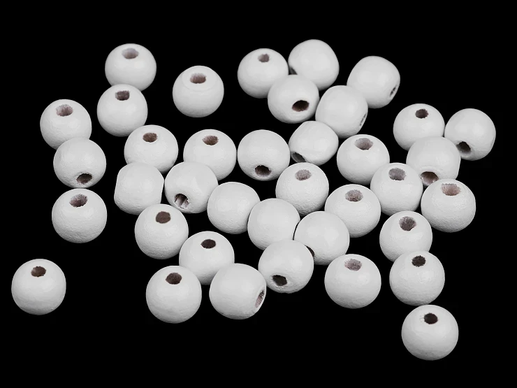 koraliki drewniane lakierowane białe 10 mm.webp
