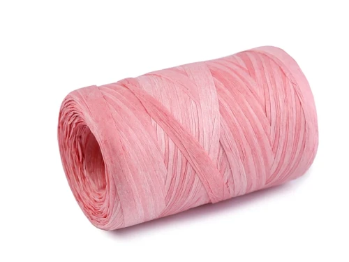 raffia naturalna łyko na torebki i kapelusze multikolor papierowa jasny róż.webp