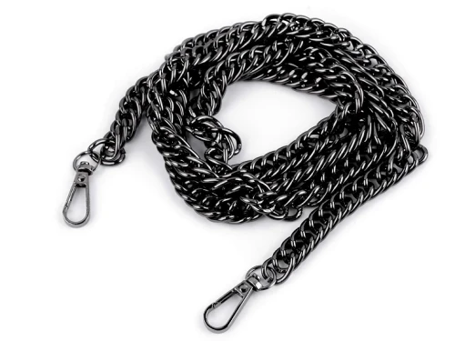 łańcuszek do torby torebki gruby lekki czarny.webp