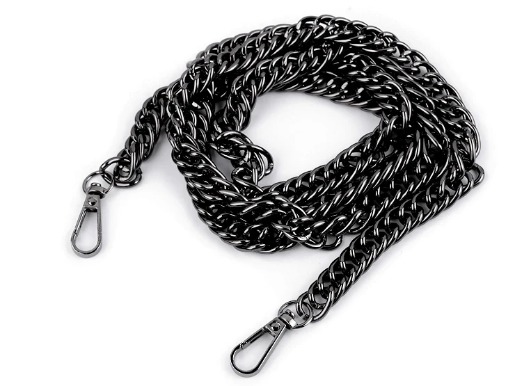 łańcuszek do torby torebki gruby lekki czarny.webp