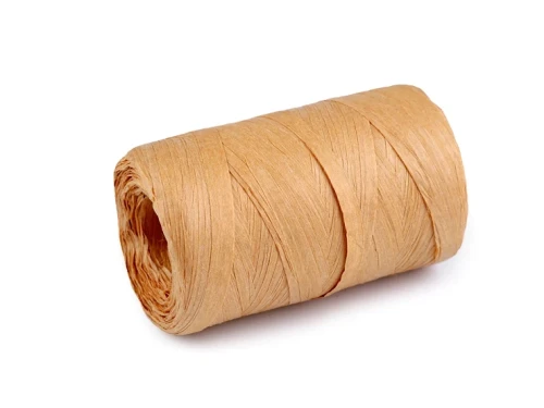 rafia papierowa łyko na torebki i kapelusze karmel.webp