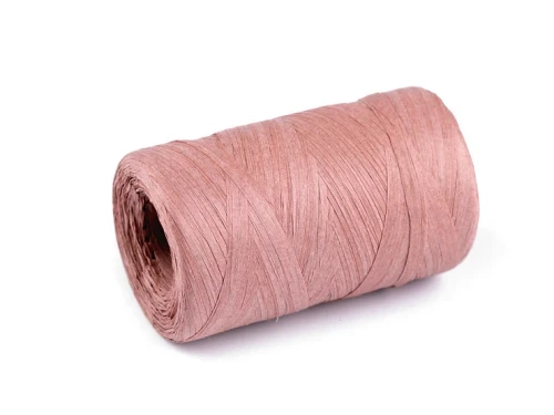 rafia papierowa łyko na torebki i kapelusze brudny róż.webp