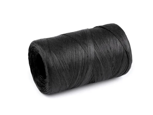 rafia papierowa łyko na torebki i kapelusze czarny.webp