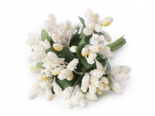 pręciki do kwiatów wiązka mały bukiecik kwiatów ecru.webp