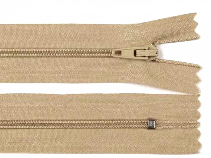 zamek błyskawiczny beżowy nierozdzielczy 25 cm.webp