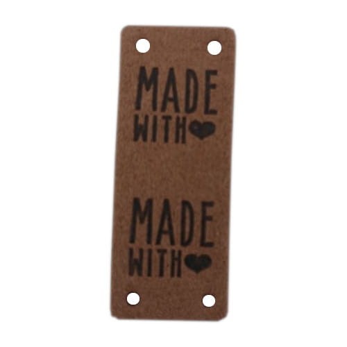 naszywka z ekoskóry made with love brązowy.jpg