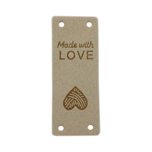 naszywka z ekoskóry made with love serce beżowy.jpg